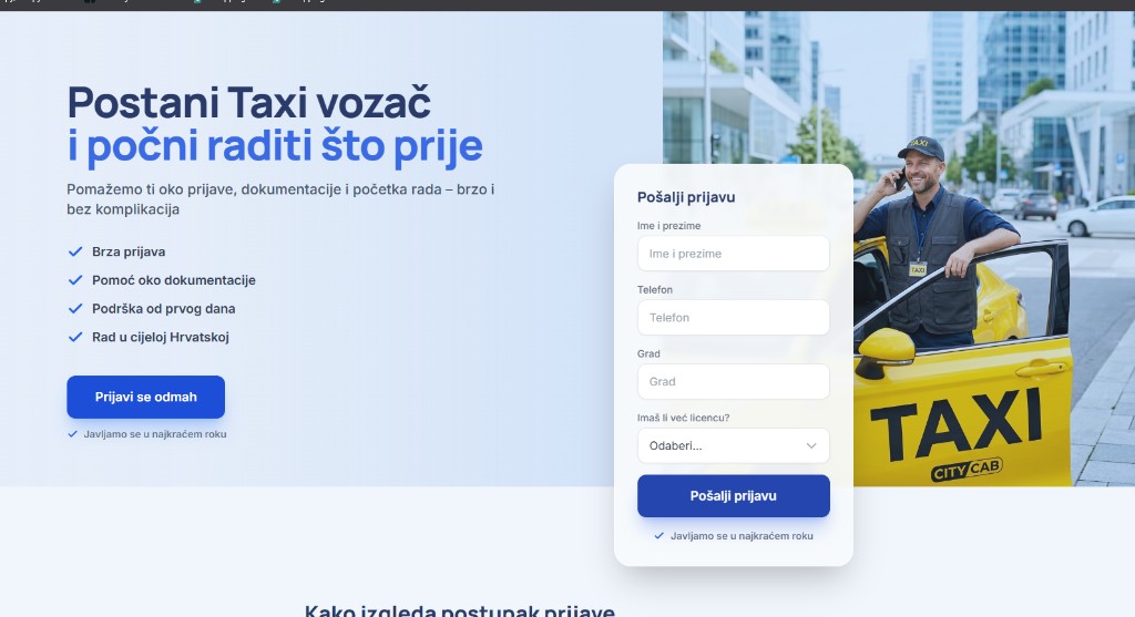 Postani Taxi vozač